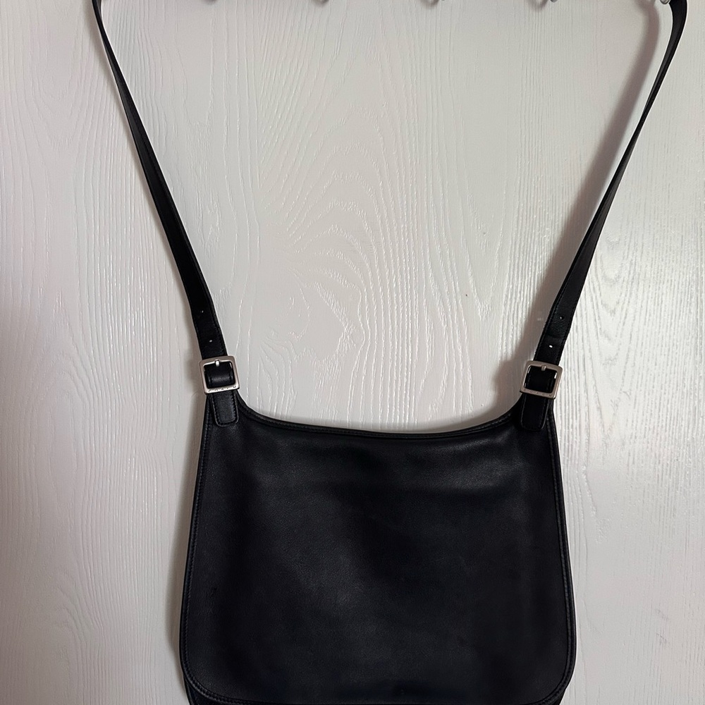 Coach Black Crossbody Bag Minimalist Design